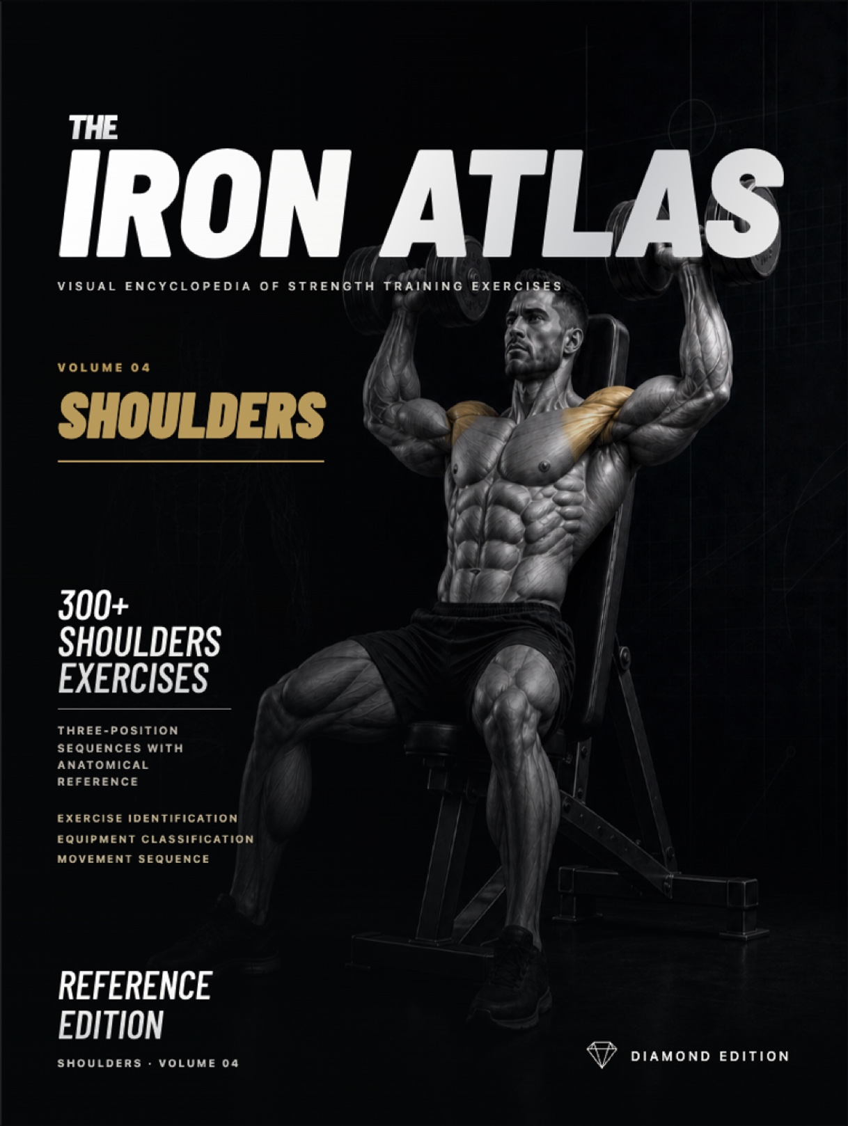 The finished front cover of The Iron Atlas: Shoulders